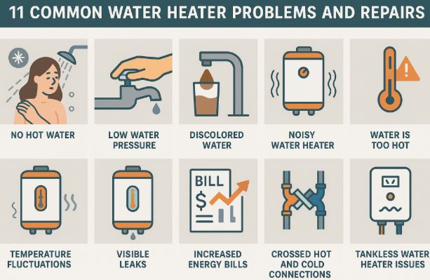 11 water heater problems